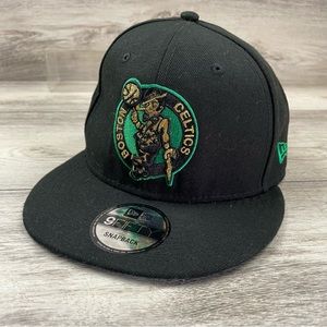 Boston Celtics 9fifty Snapback Hat Hooptown Collection Black New Era HTF